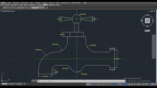 WATER TAP 2D IN AUTOCAD || AUTOCAD TUTORIAL