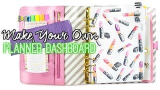 Make Your Own Planner Dashboard With Any Image // villabeauTiFFul