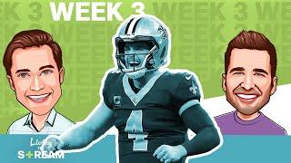 Fantasy Football Week 3 Streaming Options | Living the Stream Podcast