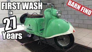 First wash in 27 years | barn find soviet scooter Tula 200