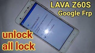 Lava Z60s pattern pin password unlock / lava z60s google frp remove