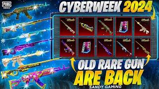 CYBER WEEK 2024 OLD ARE GUN ARE BACK CRATE OPENING | 5 LUCKY WINNER'S | CYBER WEEK EVENT PUBG MOBILE