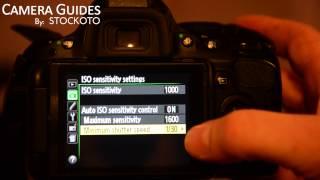 How to set ISO Sensitivity on a Nikon D5100 , D5200, D5300