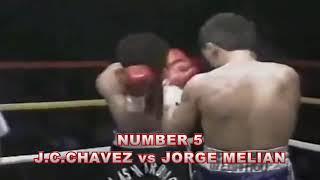 Julio César Chávez  JcChávez, The TOP 10 KNOCKOUTS  espectaculares del César del Boxeo.