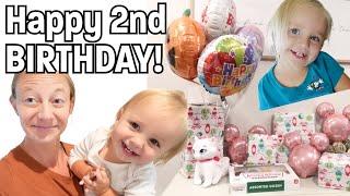 Atlee Turns 2 Years Old! Her 2nd Birthday Party Gets Cancelled | Toddler Girl Gifts, Treats, Fun!