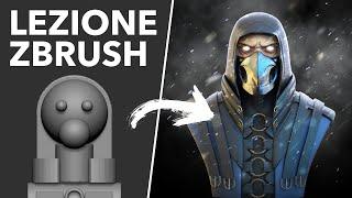 ZBrush Tutorial ITA: Character Speedsculpt Sub Zero / Scorpion di Mortal Kombat