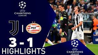 Juventus vs PSV 3-1 | Gli Highlights | UEFA Champions League 2024/2025