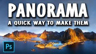 How to make PANORAMA photos with Lightroom and Photoshop