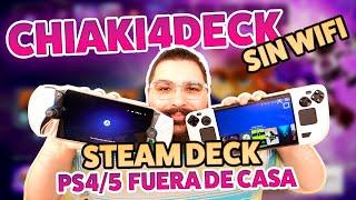 Chiaki4Deck SIN WIFI: Conéctate a tu PS4 o PS5 FUERA de casa con Steam Deck 