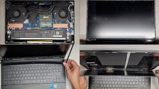 HP Omen 17 17t-ck000 Disassembly RAM SSD Hard Drive Upgrade Battery LCD Screen Replacement Repair