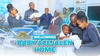 WELCOMING BABY ACEJALEN HOME | BABY AJ'S REACTION