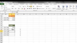 Rounding by removing Decimals with the INT and TRUNC Functions