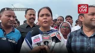 Thousands of Villagers Staged A Protest Against NLC India Led By Former Jharsuguda MLA Dipali Das