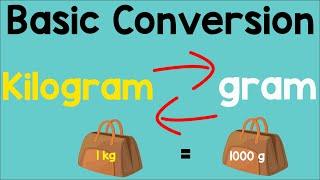 Converting Gram into Kilogram and Kilogram to Gram | Animation