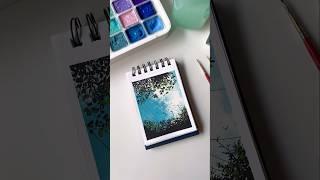 Blue sky painting / Himi Gouache #shortvideo #aesthetic #shortsviral #art #gouache #artshorts