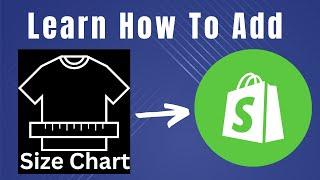 How to add size chart in shopify