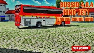 HINO  Jet1 Real BUS Engine Sound Pack For BUSSID  V4.0.4 Support For All Mod