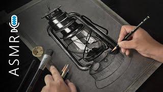 Vintage LANTERN Drawing | Satisfying Drawing SOUNDS