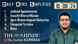 The Hindu & The Indian Express Analysis | 10 September, 2024 | Daily Current Affairs | DNS | UPSC