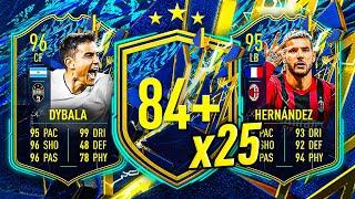 25x SERIE A 84+ PLAYER PICKS & PACKS!  FIFA 22 Ultimate Team