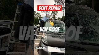 Dent Repair On The Van | Bird Hit The Roof | Glue Pulling Method #pdr #paintlessdentrepair