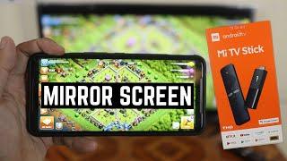 How to Use Screen Mirroring on Xiaomi Mi TV Stick | Chromecast Built-in