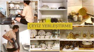 İKİ DEFA YERLEŞTİRDİĞİMİZ ÇEYİZİM | ÇEYİZ YERLEŞTİRME | MUTFAK ÜRÜNLERİM