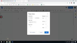 How To Change Page Orientation  in Google Docs from Portrait To Landscape