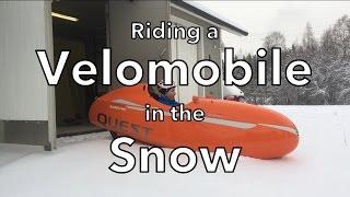 Winter velomobile ride