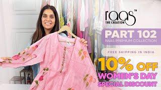 Women's day Special 10% Discount - Raas Premium Kurti | Anarkali | Kurti Manufacturer | WowRaas