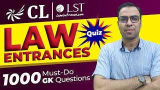 Top 1000 Must-do GK Questions | For All Law Entrance Exams | CLAT GK Quiz 20 | CLAT 2026