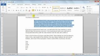 Microsoft Word 2010 Paragraph formatting - Tutorial 12