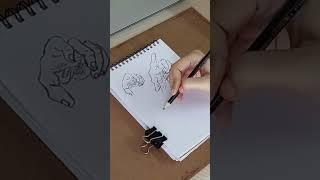 Day 42: Hands Drawing Tutorial #shorts #handsdrawing #hands /M Rasmi/