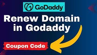 how to renew website domain in godaddy || Godaddy Domain Renew Kaise kre with Coupon Code