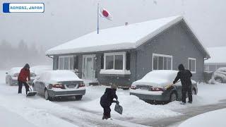 Chaos in Japan, Aomori Today! Snow Storm Burying Many Homes, Cars – A Deadly Winter