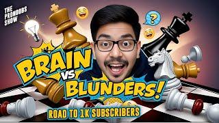 Brain vs Blunders!  lATE NIGHT Chess | The ProNoobs Show #ep1  #chess #livestreaming #shorts