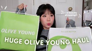 HUGE K-BEAUTY HAUL  olive young korea haul!!