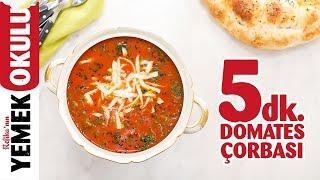 5 Minute Tomato Soup Recipe with Basil