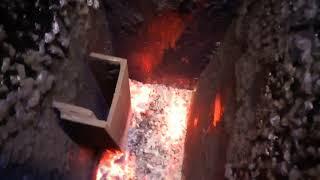 ШАХТНЫЙ КОТЕЛ . ВЕРХНЕЕ ГОРЕНИЕ / Coal top burning