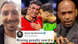 Famous Reaction On Ronaldo Crying After Missing Penalty | Portugal vs Slovenia 0-0 (3-0) Reaction