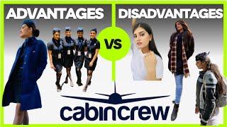 Advantages & disadvantages of Cabin crew job | Perks of being Cabin Crew #adayinmylife
