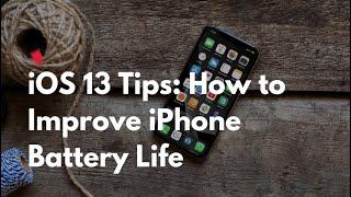 iPhone battery Tips iOS13  2020 |Voice Tech 360