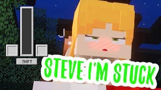 Steve I'm Stuck - Alex and Steve in Minecraft (Jenny mod)