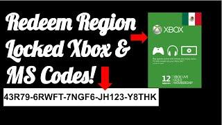 How to redeem Region Locked Xbox or MS Codes!