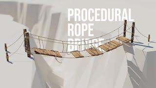 Procedural Rope Bridge - Houdini Digital Asset