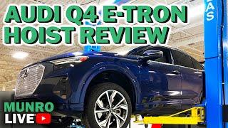 A platform shared with the Volkswagen ID.4 | Audi e-Tron Q4 Hoist Review