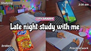 Late night study with me ️ Late night study vlog  Studying till 3:00am  Night study vlog#boards