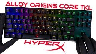 HyperX Alloy Origins Core Tenkeyless TKL Gaming Keyboard Unboxing + Gameplay - ASMR