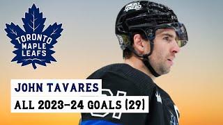 John Tavares (#91) All 29 Goals of the 2023-24 NHL Season