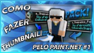 COMO FAZER THUMBNAIL DE MINECRAFT PELO PAINT.NET  #1